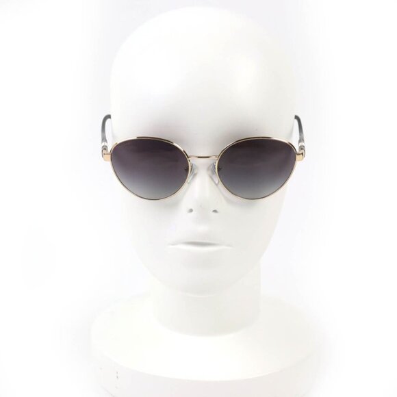 Bvlgari Serpenti 6155 Boston Frame Sunglasses Black Gold 5518 140 Demo Lens main image 8